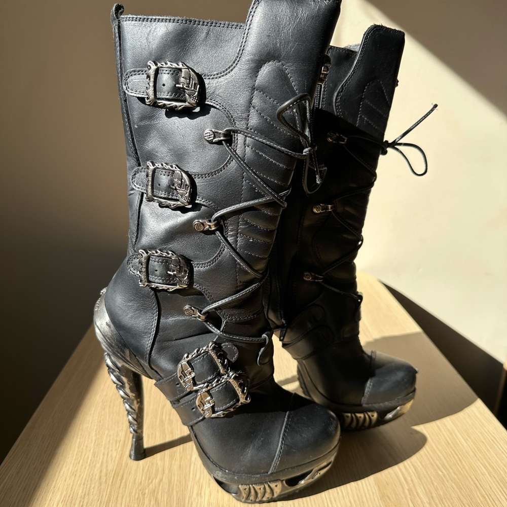 New Rock BOOT PUNK M-MAG006-S1 High Heel Boots